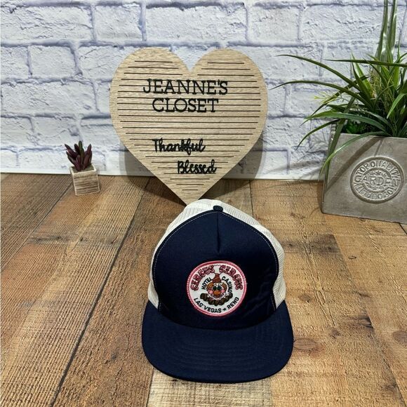 Vintage 80's Las Vegas Circus Circus Trucker Hat,  Adjustable Embroidered - Picture 2 of 10